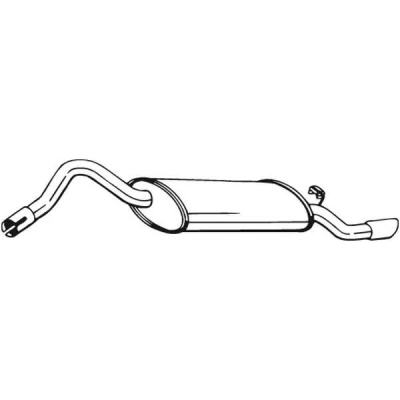 Imagem de BOSAL 220 653 Panela de escape traseira SKODA: FELICIA 2, 1