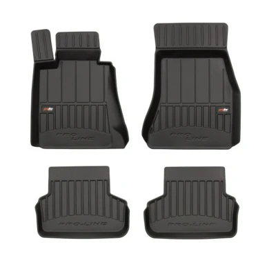 Imagem de FROGUM 3D407718 Conjunto de tapete chão Borracha à frente e atrás 4 preto BMW: 5 Sedan