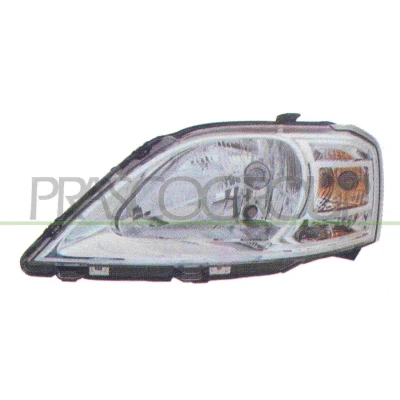 Imagem de PRASCO DA3224803 Farol Principal à direita H4 com luz intermitente para circulação pela sem motor de regulação do alcance dos faróis