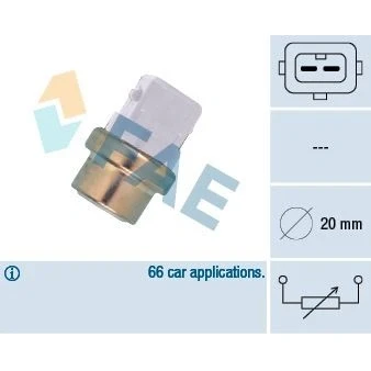 Imagem de EPS 1.830.254 Sensor da Temperatura do Líquido de Refrigeração Made in Italy OE Equivalent RENAULT: CLIO 2, Kangoo I Express, LAGUNA 1, VOLVO: S40
