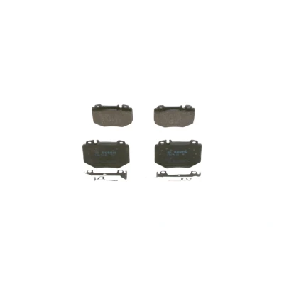 Imagem de BOSCH 0 986 494 352 Jogo de pastilhas para travão disco Baixo teor metálico com chapa anti ruído, instruções montagem