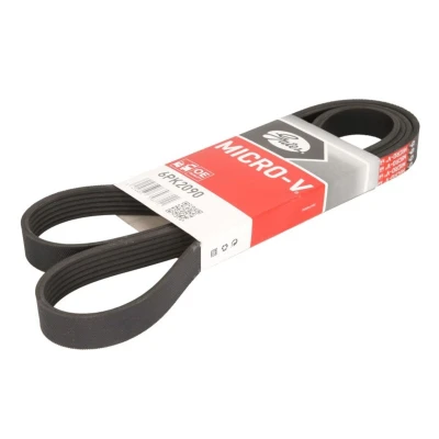 Imagem de GATES 6PK2090 Correia trapezoidal estriada 2090 6 Poliéster, EPDM (borracha de etileno propileno dieno) FleetRunner Micro V BMW: 3 Sedan, Touring