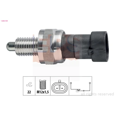 Imagem de EPS 1.860.109 Interruptor, luz de marcha atrás Made in Italy OE Equivalent OPEL: Omega B Sedan