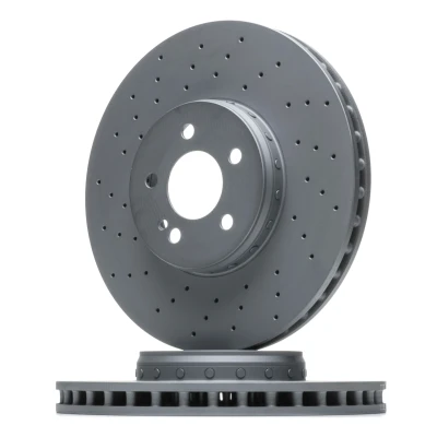 Imagem de ATE 24.0132 0300.2 disco de travão 342,0 32,0 5 112,0 duas peças, perfurado/ventilado revestido ligado/alto carbono com parafusos