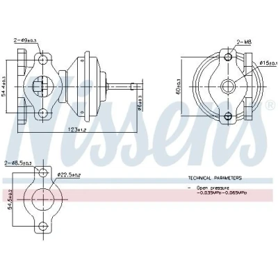 Imagem de NISSENS 98471 Válvula EGR sem radiador da recirculação dos gases de escape VOLKSWAGEN: Polo III Variant, Passat B5 Sedan, TRANSPORTER 4 Bus
