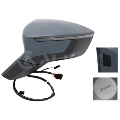 Imagem de Espelho retrovisor Alkar 6135094 esquerda com subcapa elétrico aquecível, dobrável electricamente, convexo, iluminação circundante para veículo co
