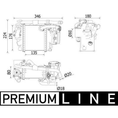 Imagem de MAHLE ORIGINAL CI 540 000P Intercooler