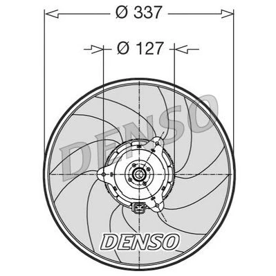 Imagem de DENSO DER21002 Ventilador de Radiador 335 12 200 PEUGEOT: 406 Carrinha, 306 Hatchback, Sedan