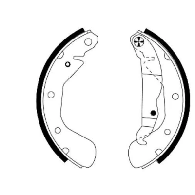 Imagem de TEXTAR 91044900 Maxilas de travão 200 45 com alavanca do mão OPEL: Corsa C Hatchback, Astra G CC, F Sedan, CHEVROLET: Nubira Carrinha
