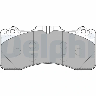 Imagem de DELPHI LP2760 Jogo de pastilhas para travão disco incl. contacto aviso desgaste com chapa anti ruído acessórios LEXUS: GS IV, RC