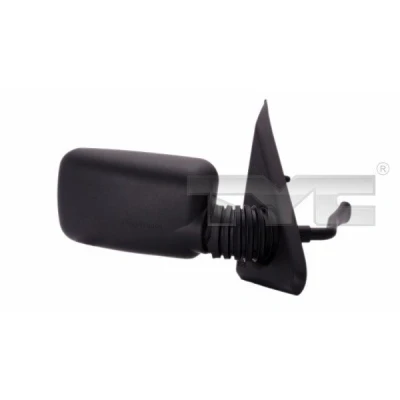 Imagem de espelho retrovisor Tyc 309 0038 esquerda preto ajuste: tirantes, plano, para regulação manual do FIAT: Panda I Hatchback