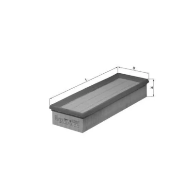 Imagem de MAHLE ORIGINAL LX 143 Filtro de ar 57,0 115 345,0, 345,0 Cartucho filtrante RENAULT: Trafic I Minibus, Van