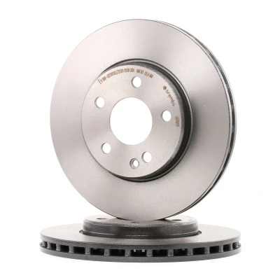 Imagem de BREMBO COATED DISC LINE 09.8681.11 Disco de travão 288 25 5 interior ventilado revestido alto carbono com parafusos MERCEDES BENZ: Classe B, A