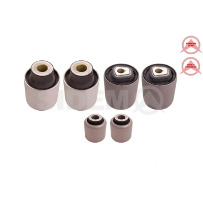 Imagem de SIDEM 821691 KIT Casquilho de Braço Suspensão Eixo dianteiro, em baixo Rolamento borracha e metal transversal BMW: 7