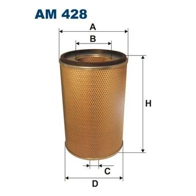 Imagem de FILTRON AM 428 Filtro de ar 345 230 Cartucho filtrante