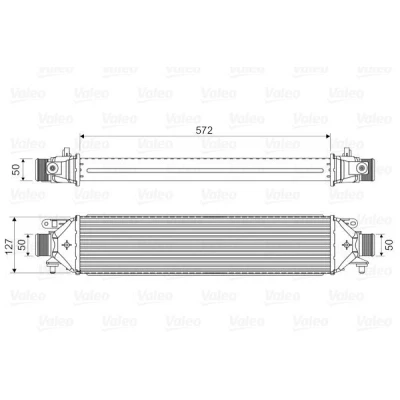 Imagem de VALEO 818824 Intercooler Alumínio ABARTH: 500 / 595 695 Hatchback, FIAT: Grande Punto Doblo II Camião de plataforma/Chassis