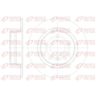 Imagem de REMSA 61084.00 Disco de travão Eixo traseiro 295,8, 295,8 10,5 5 cheio BMW: 3 Coupe, 1 Hatchback, Touring