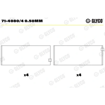 Imagem de GLYCO 71 4080/4 0.50mm Capas de Biela FIAT: Ducato III Van