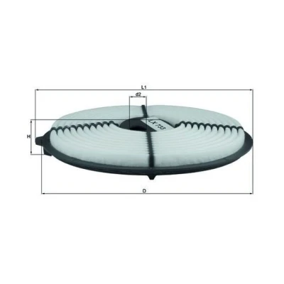 Imagem de MAHLE ORIGINAL LX 733 Filtro de ar 40,0 256,0 263,5 Cartucho filtrante TOYOTA: Corolla VI Sedan, Compact, VII Sedan