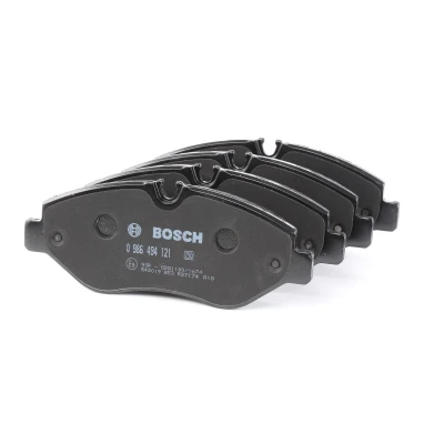 Imagem de BOSCH 0 986 494 121 Jogo de pastilhas para travão disco Baixo teor metálico com chapa anti ruído, instruções montagem endado, norauto,