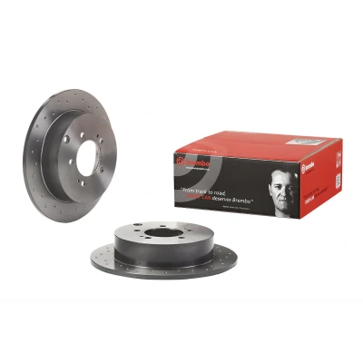 Imagem de BREMBO 08.A755.1X Disco de travão 302 10 5 perfurado, cheio revestido MITSUBISHI: Outlander 2 SUV, Lancer 8 Limousine,