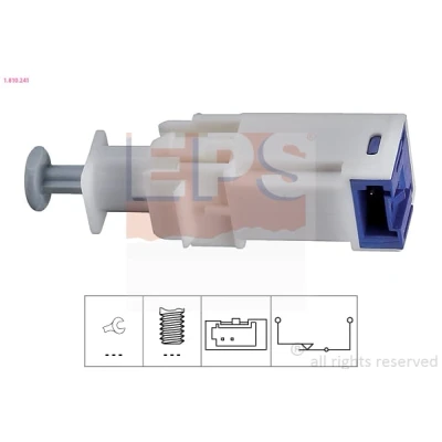 Imagem de EPS 1.810.241 Interruptor, comando da embraiagem (regulador velocidade) Made in Italy OE Equivalent FIAT: Punto III Hatchback