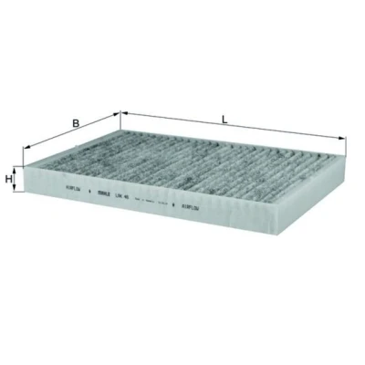 Imagem de MAHLE ORIGINAL LAK 46 Filtro, ar do habitáculo Filtro de carvão ativado 307,0 194 30,0 AUDI: A6 C5 Sedan, Avant, Allroad