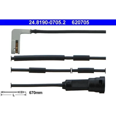 Imagem de ATE 24.8190 0705.2 Sensor de Desgaste Pastilha Freio OPEL: Calibra A