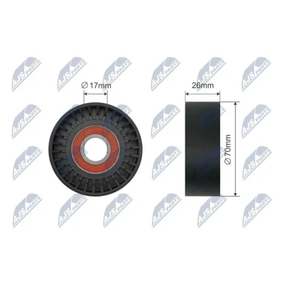 Imagem de NTY RNK BM 071 Polia Tensora BMW: 3 Sedan, Touring, 5 Sedan