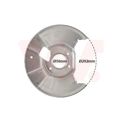 Imagem de VAN WEZEL 2754374 Defletor do Discos de Travão Eixo traseiro direito
