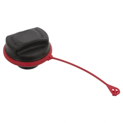 Imagem de FEBI BILSTEIN 45424 Tampa, depósito de combustível sem chave Plástico preto, Vermelho com fita retenção