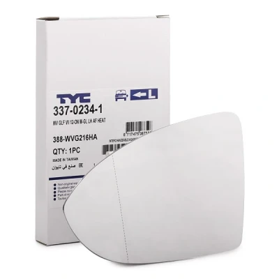 Imagem de TYC 337 0234 1 Vidro Espelho esquerda VOLKSWAGEN: Golf 7 Variant,