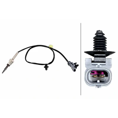 Imagem de HELLA 6PT 358 226 221 Sensor com ganchos de fixação no cabo