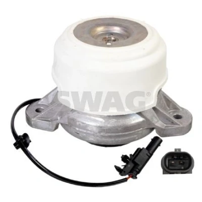 Imagem de SWAG 33 10 2963 Suporte, motor esquerda Apoio hidráulico com comando elétrico tampa protectora de salpicos MERCEDES BENZ: Classe C Sedan