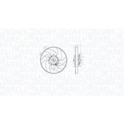 Imagem de MAGNETI MARELLI 069422871010 Ventilador de Radiador 337 12 234 PEUGEOT: 406 Carrinha, 306 Hatchback, Sedan, CITROËN: Xsara Coupe, Carrinha