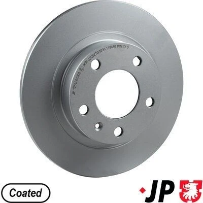 Imagem de JP GROUP 1263201300 Disco de travão Eixo traseiro 264 10 5 cheio revestido OPEL: Corsa D Hatchback, E Adam