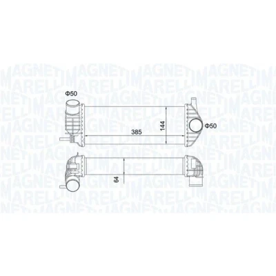 Imagem de MAGNETI MARELLI 351319204480 Intercooler RENAULT: Kangoo II / Grand Kangoo, Express