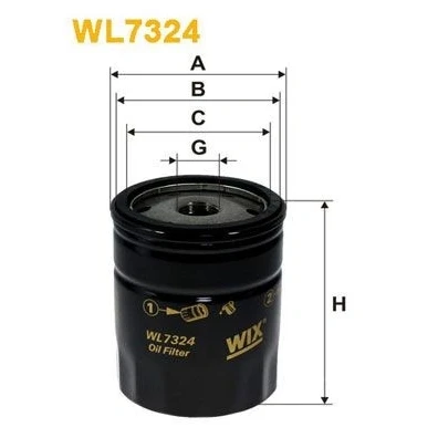 Imagem de Filtros de óleo wix filters wl7324