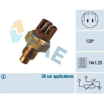 Imagem de Sensor, temperatura do líquido de refrigeração FAE 34130