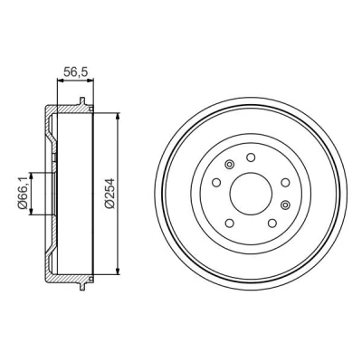Imagem de BOSCH 0 986 477 227 Tambor de Travão 303 Eixo traseiro LAND ROVER: Freelander I SUV, SUV Cabrio