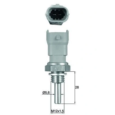 Imagem de MAHLE ORIGINAL TSE 10 Sensor da Temperatura do Líquido de Refrigeração com junta OPEL: Corsa B Hatchback, Astra G CC, Caravan
