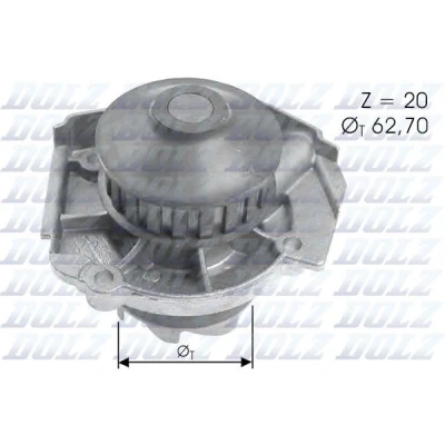 Imagem de DOLZ S361 Bomba de água FIAT: Punto I Hatchback, Strada Pick up, Palio Weekend, LANCIA: Y