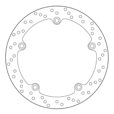 Imagem de BREMBO Disco de travão traseira 276mm 5mm 5 perfurado 68B407C8 Discos