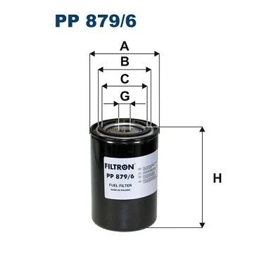 Imagem de FILTRON PP 879/6 Filtro de Combustível aparafusado