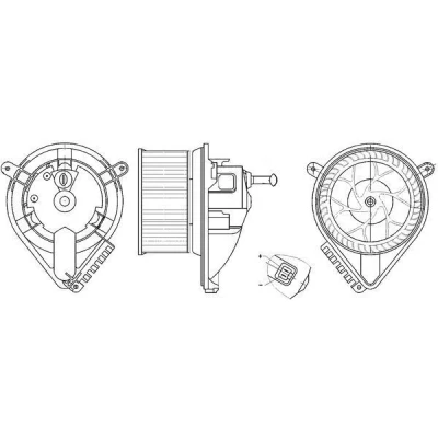 Imagem de MAHLE ORIGINAL AB 271 000S Ventilador do Habitáculo para veículos com/sem ar condicionado veículo com volante à esquerda