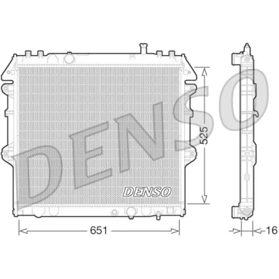 Imagem de DENSO DCN46015 Condensador com secador R 134a