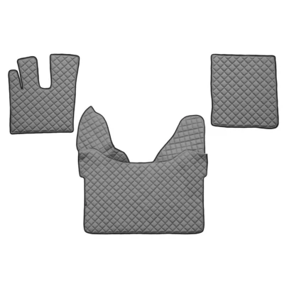 Imagem de F CORE FL25 GRAY Conjunto de tapete chão Couro artificial à frente 3 cinzento