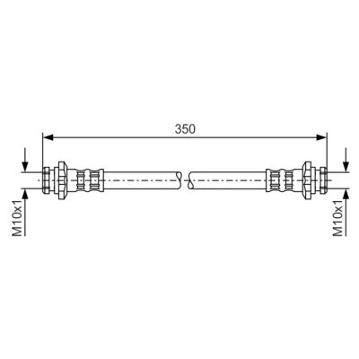 Imagem de BOSCH 1 987 476 134 Mangueira de Travão 329mm