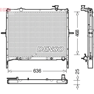 Imagem de DENSO DRM43002 Radiador, arrefecimento do motor 468 662 25 KIA: SORENTO 1