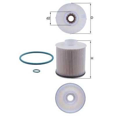 Imagem de MAHLE ORIGINAL KX 486D Filtro de Combustível Cartucho filtrante RENAULT: Clio V Hatchback, Captur II